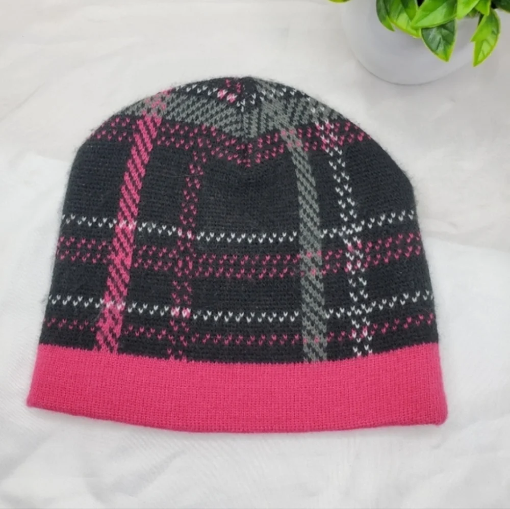 ♡♡ Hello Kitty Knit Beanie Black and Pink One Size Girls